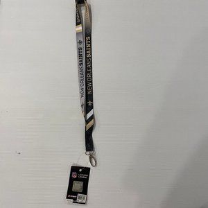 🏈3/$15🏈 New Orleans Saints JF Sports NFL Breakaway Lanyard 17" - NEW